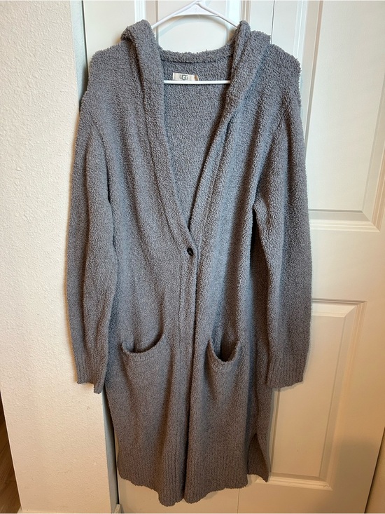 UGG Sweaters - UGG Judith Cardigan Gray Cowl Neck Sweater
